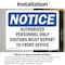 Signmission Visitors Must Report To Front Office OSHA Notice Sign, Vinyl Decal, 10in W x 7in L, 2PK OS-2PACK-NS-D-710-L-16839 - alternate 2